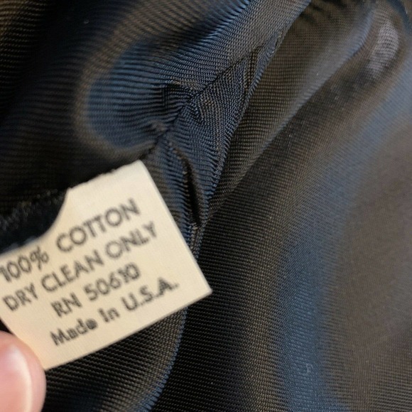 Vintage Velvet Jacket Sz M Braid Trim 80s Kasper Crop Open Luxe Blazer Black - Picture 4 of 9